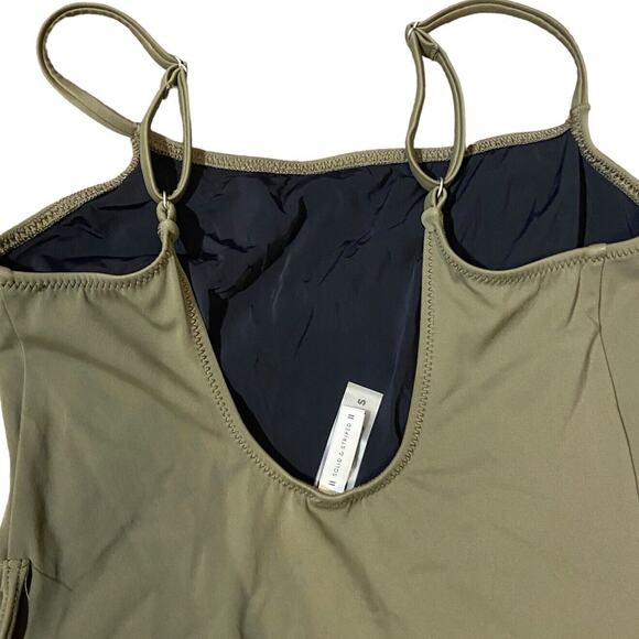 Solid and Striped Nina One Piece Swimsuit Women Small Olive Green Missing Beltd - Picture 5 of 14